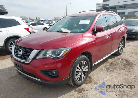 2017 Nissan Pathfinder Sl из США, поврежденный, VIN 5N1DR2MN8HC677456